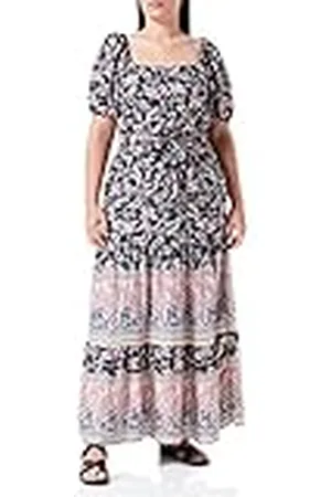 USHA Damesjurk, marineblauw, meerkleurig, XL, , XL