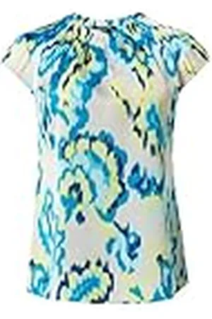 Comma, Bedrukte satijnen blouse met vouwdetail, , 40