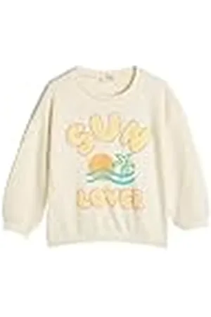 Koton Sweatshirt voor meisjes, lange mouwen, ronde hals, zomerthema, bedrukt detail, , 6-7 jaar