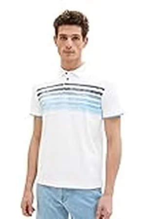 TOM TAILOR Poloshirt voor heren met strepen-print, , 3XL