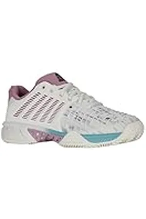 K-Swiss Dames Express Light 3 tennisschoenen, wit/paars/pastelturq, 37 EU, , 37 EU