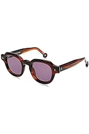 Hally & Son HS878S bril, bruin, maat 47, uniseks, volwassenen, Blue