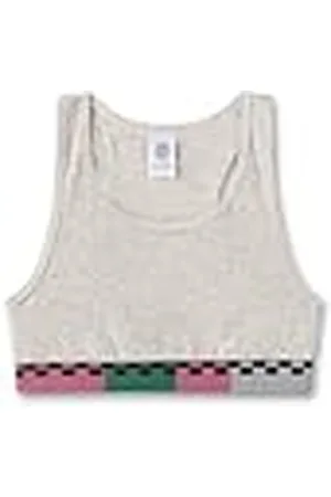 Sanetta Meisjesbustier | Comfortabele en comfortabele katoenen bustier voor meisjes Ondergoed met contrasterende geweven band van ribben | Meisjes Bustier, , 176 cm