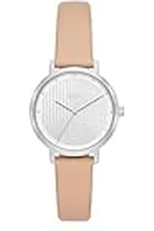 DKNY Crosswalk Horloge voor dames, Quartz uurwerk met band van roestvrij staal, leer of silicone, , 32MM