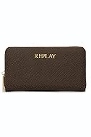 Replay Dames FW5333 Reisaccessoires Portemonnee, 1583 Brown Cocoa + Black, , L 19 X H 10,5 X D 2 CM