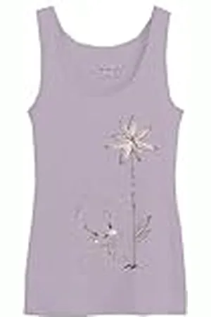 Cotton Division Looney Tunes WoLOONETK051 Dames Tanktop "Tweety with Flower", lila, XL, , XL