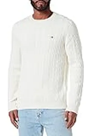 GANT Cotton Cable C-neck Pullover trui heren, , M