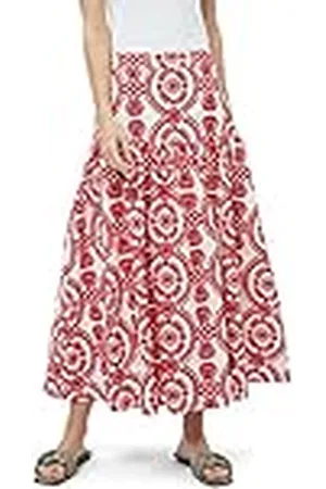 Minus Maxi rok voor dames, 4084e Lolly Rood Borduurwerk, 38