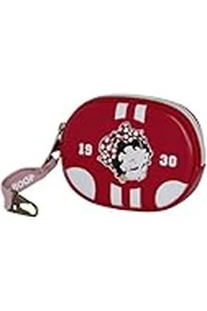 Betty Boop Varsity-Pill portemonnee voor munten, bordeaux, 12 x 8,5 cm, Bourgondi , Eén maat, Pil Portemonnee