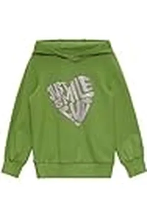 QS by s.Oliver Junior Sweatshirt met capuchon en glitterprint, , 92-98 Große Größen