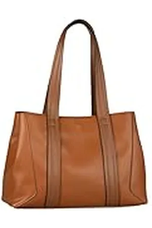 TOM TAILOR Bags Manola Dames Shopper Schoudertas Ritssluiting Groot Cognac Bruin, , mode