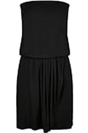 Urban classics Korte bandeaujurk voor dames, korte bandeaujurk, casual jurk, , 5XL