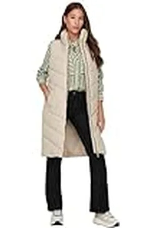 JDY Finno Long Padded Waistcoat New Noos vest voor dames, , S