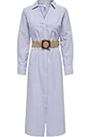 ONLY Onllova Hope Ls Shirt Midi Dress WVN Blousejurk voor dames, , XL