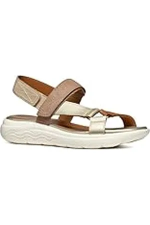 Geox Dames D SPHERICA EC5W A Sport Sandal, zand/LT Gold, 42 EU, , 42 EU