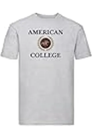 American College T-shirts sport ademende bedrukte kleding unisex kinderen jongens en meisjes casual model ACTSW7 MELL Grey M, , M
