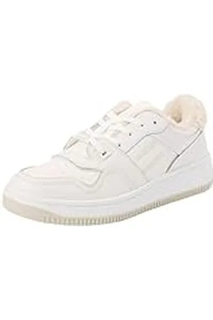 Tommy Hilfiger Dames TJW Retro Basket WL (EN0EN02593) Low Top Sneaker, wit (Ecru), 4 UK, , 37 EU