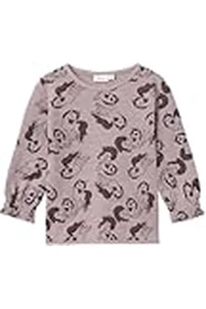 NAME IT Nmfwuppo Wool/Co Ls Top Shirt met lange mouwen voor meisjes, , 98 cm