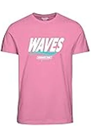 JACK & JONES Bestseller A/S Heren Jorbooster Tee Ss Crew Neck Drop 6 T-shirt, Prism Pink, M, , M