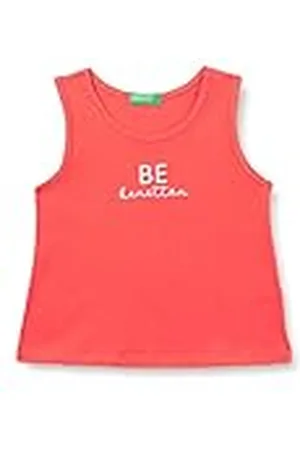 Benetton Tanktop 3I1XGH00K tanktop, koraalrood, 01N, 82 meisjes