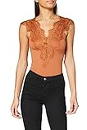 Pieces® Damestop, zonder mouwen, kanten rand, , XS