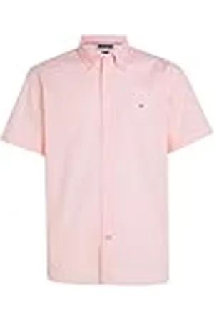 Tommy Hilfiger Heren Shirt met korte mouwen, Roze , S