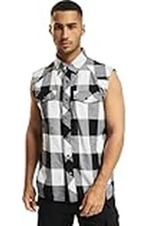 Brandit Heren geruit shirt mouwloos hemd, , XXL
