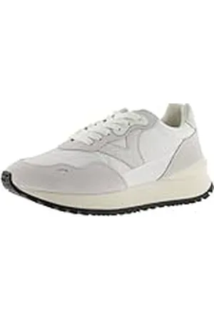 victoria Viento Nylon Low Tennis & Matching Split Leather Pieces & Serrated Sole 1157108 36