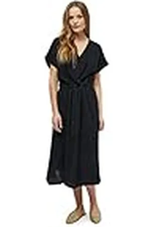 Minus Midi-jurk voor dames, 100 zwart, 40