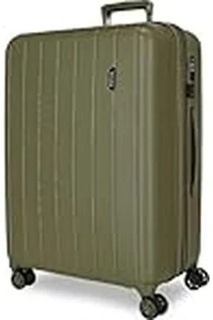 MOVOM Joumma Bags Houten cabinekoffer, middelgroot, set van stijf ABS TSA-slot, 4 dubbele wielen, uittrekbare handbagage, , 48x68x27,5 cm, Middelgrote koffer