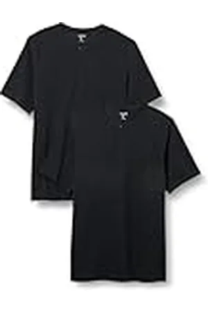 Amazon Heren Regular-Fit Pique Henley met korte mouwen (verkrijgbaar in Big & Tall), pak van 2, , medium
