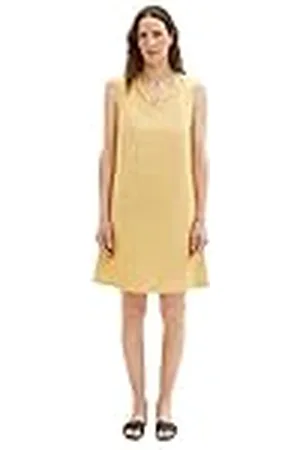 TOM TAILOR Dames 1036663 jurk, 31648-fawn beige, 34, , 34