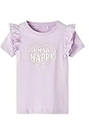 NAME IT Meisjes NMFHILDA SS TOP Box T-shirt, Rose Tan, 110, , 110 cm