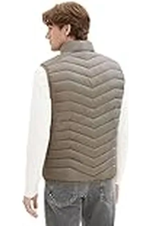 TOM TAILOR TOM KLEERMAKER lichtgewicht gewatteerd herengilet met opstaande kraag van gerecycled polyester