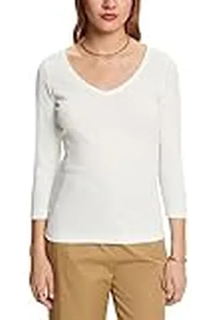 ESPRIT Longsleeve in pointelle-design, , XXL