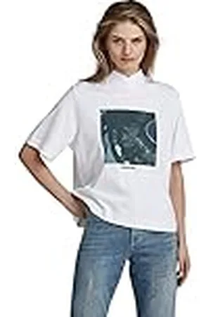G-Star RAW Vrouwen Eye Dye Boxy Mock V-hals Top, , XXL