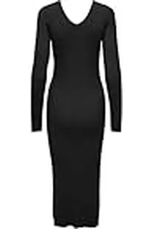 ONLY Bestseller A/S Dames Onljulie Life Ls V-hals Maxi Dress KNT gebreide jurk, , L