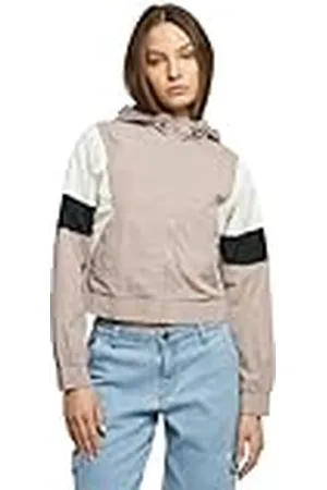 Urban classics Dames Ladies Short 3 Tone Crinkle Jacket, , 3XL