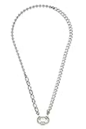 Leonardo Leonardo Mela Clip & Mix Halskette aus Edelstahl mit Zirkonia, Länge: 45cm, 021616