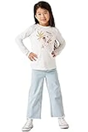 Garcia Kids T-shirt met lange mouwen voor meisjes, gebroken wit, 104/110, , 104 cm