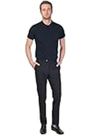 Bonamaison Heren Comfort Fit Casual Broek, , Standaard