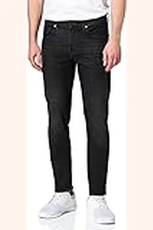 7 for all Mankind Slim Tapered Luxe Performance Eco Modern Black Jeans voor heren