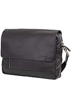 Alassio 47035 - schoudertas ORO, laptoptas voor 14 inch notebooks, schoudertas van echt leer, tas met gevoerd laptopvak en ritssluiting hoofdvak in het , ca. 28 x 38 x 9,5 cm.