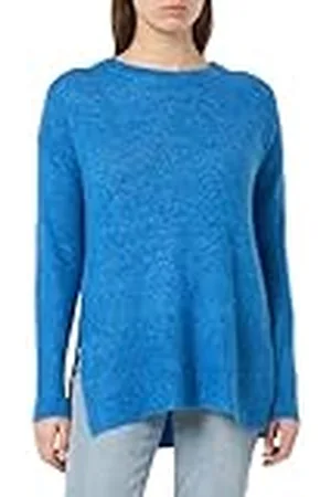 Ichi IHKAMARA Long LS Pullover voor dames, 184140/French Blue, maat S