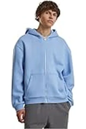 Build Your Brand Fluffy Zip Hoody, herenhoodie met doorlopende ritssluiting, regular fit, , 5XL