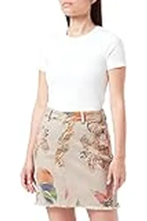 Desigual Fal_Davos rok voor dames, bruin, 36