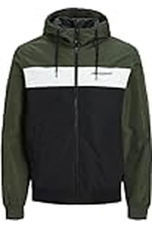 JACK & JONES Jjerush Hood Bomber Noos Short Jacket voor heren, , XS