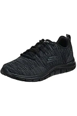 Skechers Heren 232298 BBK Sneakers, Black Knit/Black Trim, 45 EU