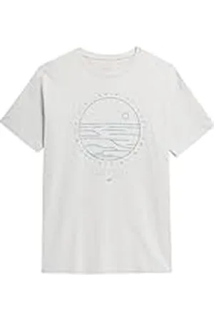4F T-shirt M365 warm lichtgrijs, maat S voor heren, , S