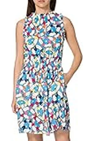 Moschino Mouwloze Dress-Allover Lifesaver Hearts Print Casual Jurk voor Vrouwen, , S